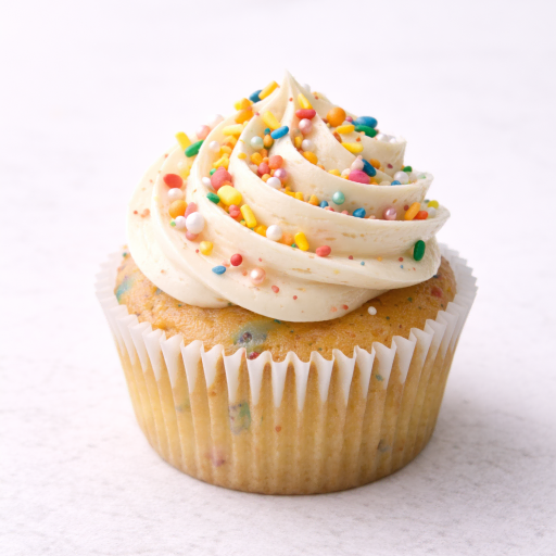 Birthday Confetti cupcake for celebrations
